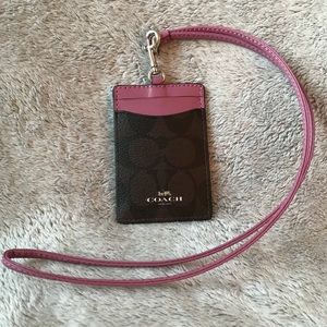 🚫🚫🚫SOLD Coach Sig. Lanyard ID Case SOLD🚫🚫🚫